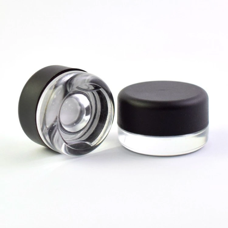 Round Clear Cream Glass Jars for Cosmetics Extract