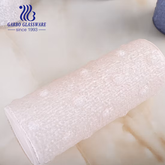 195mm Glass Vase with Different Designs Can Be Customized with Color Painting