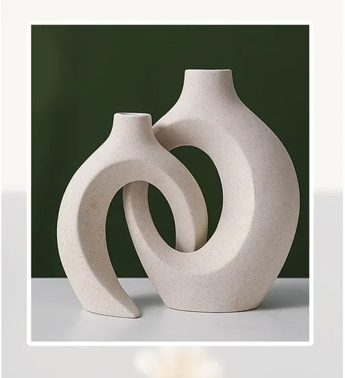 Wholesale Modern Minimalist Abstraction Vase Home Decoration Accessories Floral