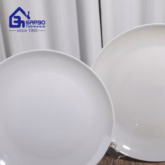 7.5 Inch Opal Glass Dinner Plate Tableware Round Glass Plate