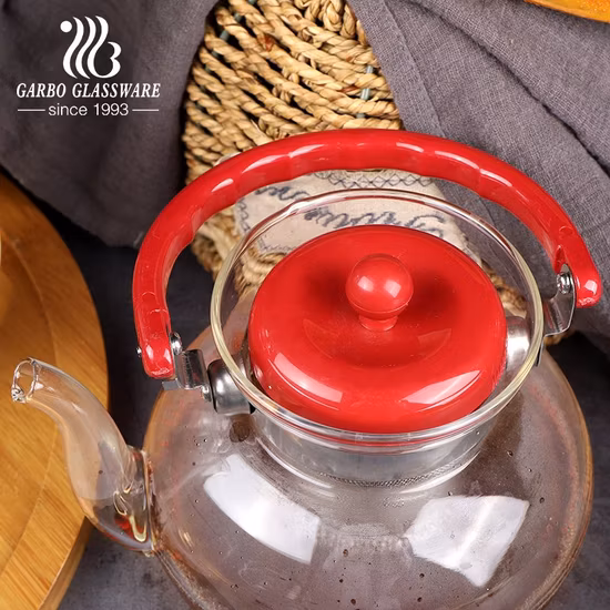 Glass Liner Vacuum Jug Colorful Tea Flask Plastic Coffee Pot with Handle